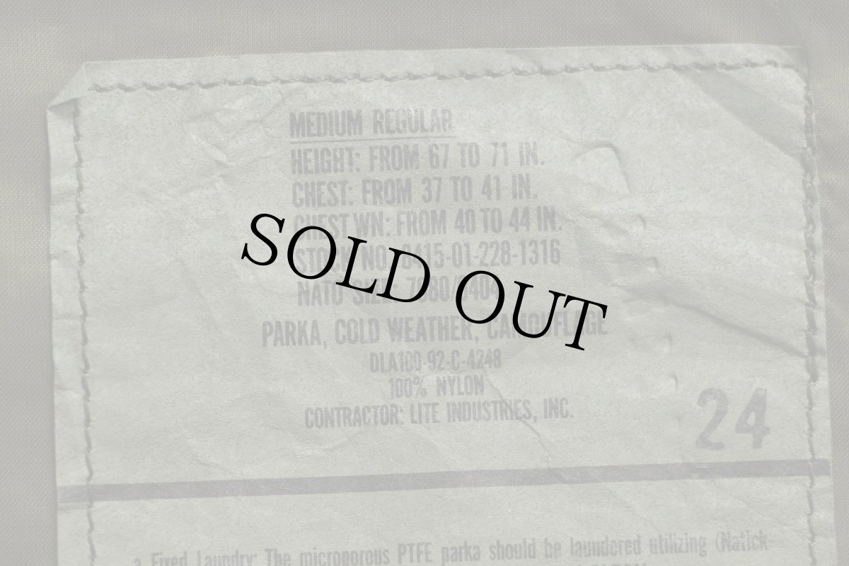 画像4: 90s 米軍 U.S.ARMY ECWCS GEN1 ウッドランドカモ GORE-TEXゴアテックスパーカー M-R (4)