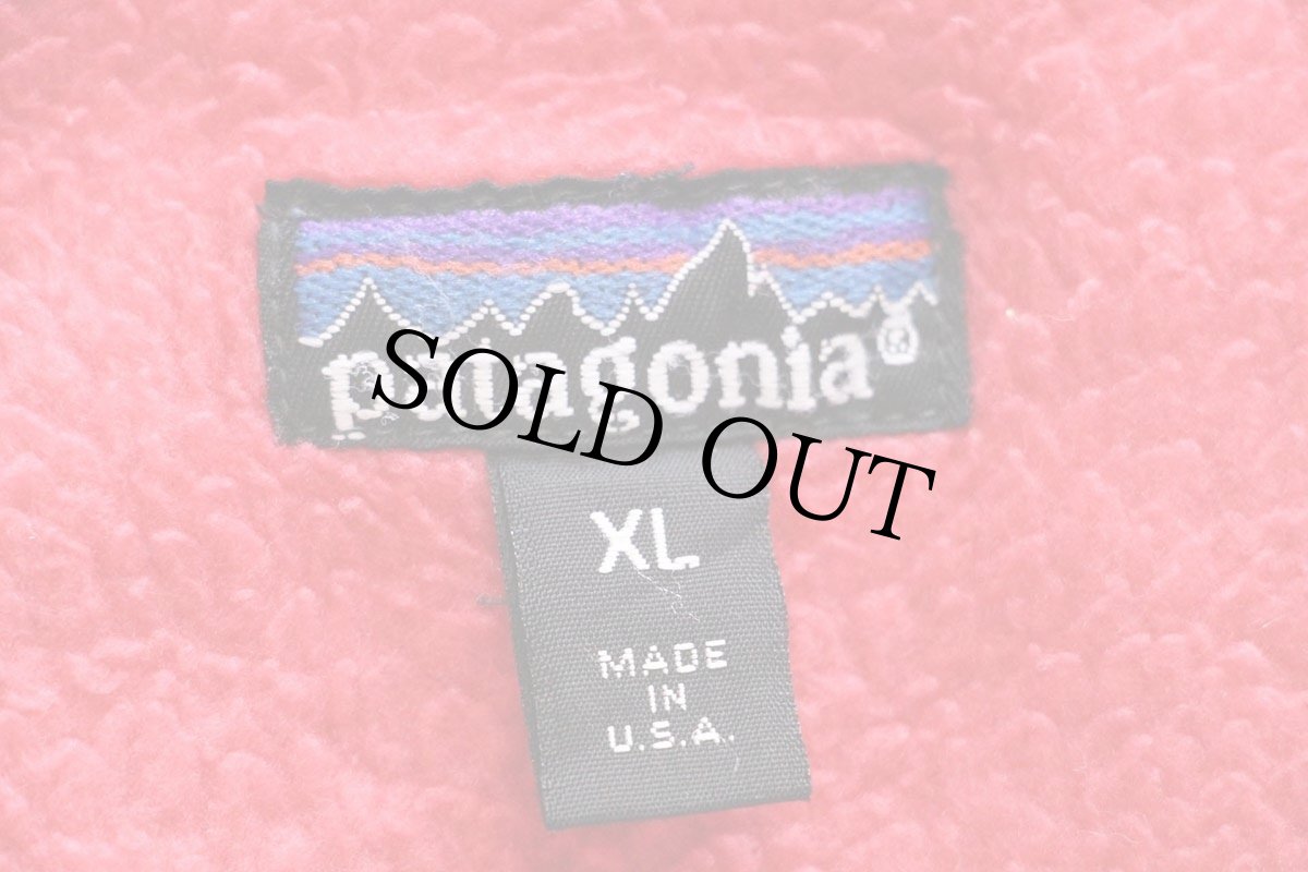 画像4: 90s USA製 patagoniaパタゴニア シェルドシンチラ フリースライナー ナイロンジャケット カスタム 濃紺 XL (4)