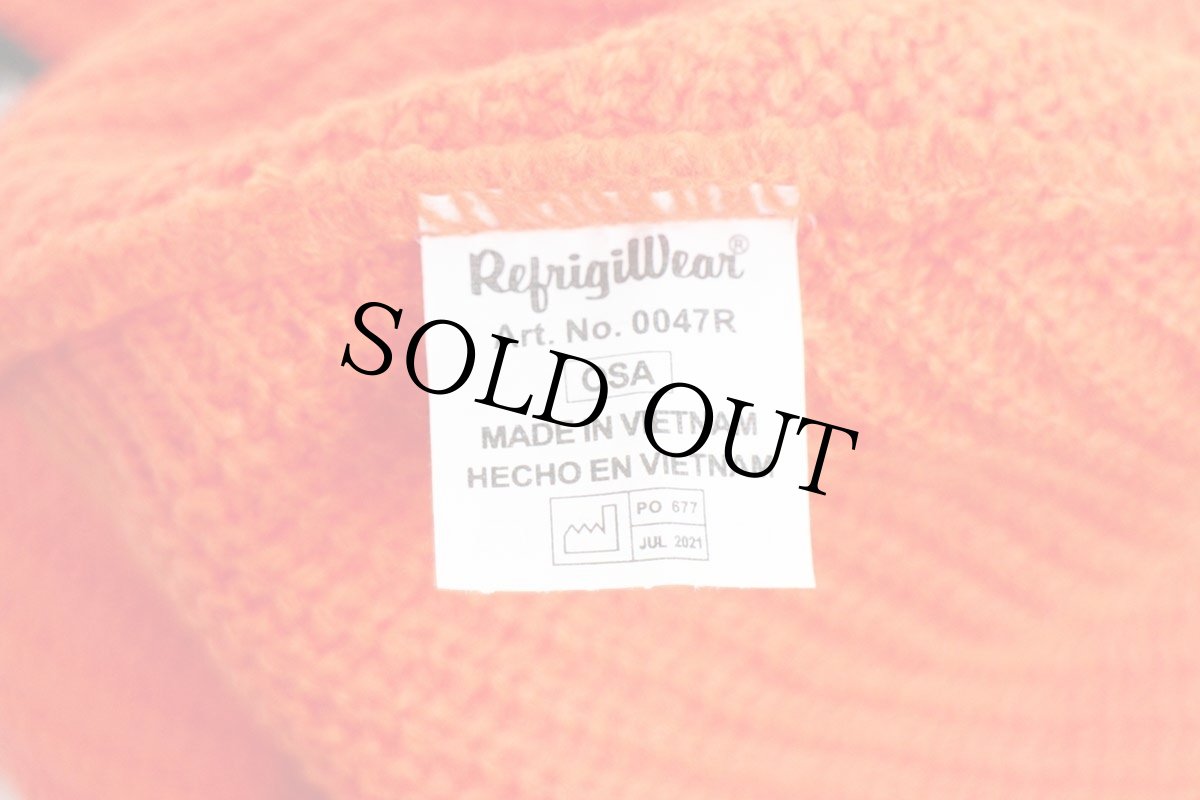 画像6: RefrigiWear OPEN HOLE MASK 目出し帽 アクリル ニットキャップ 蛍光オレンジ★バラクラバ (6)