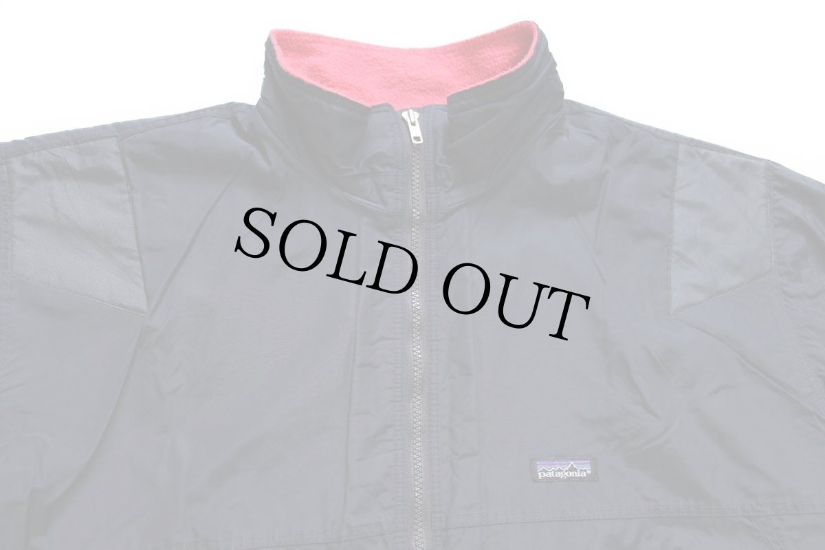 画像3: 90s USA製 patagoniaパタゴニア シェルドシンチラ フリースライナー ナイロンジャケット カスタム 濃紺 XL (3)