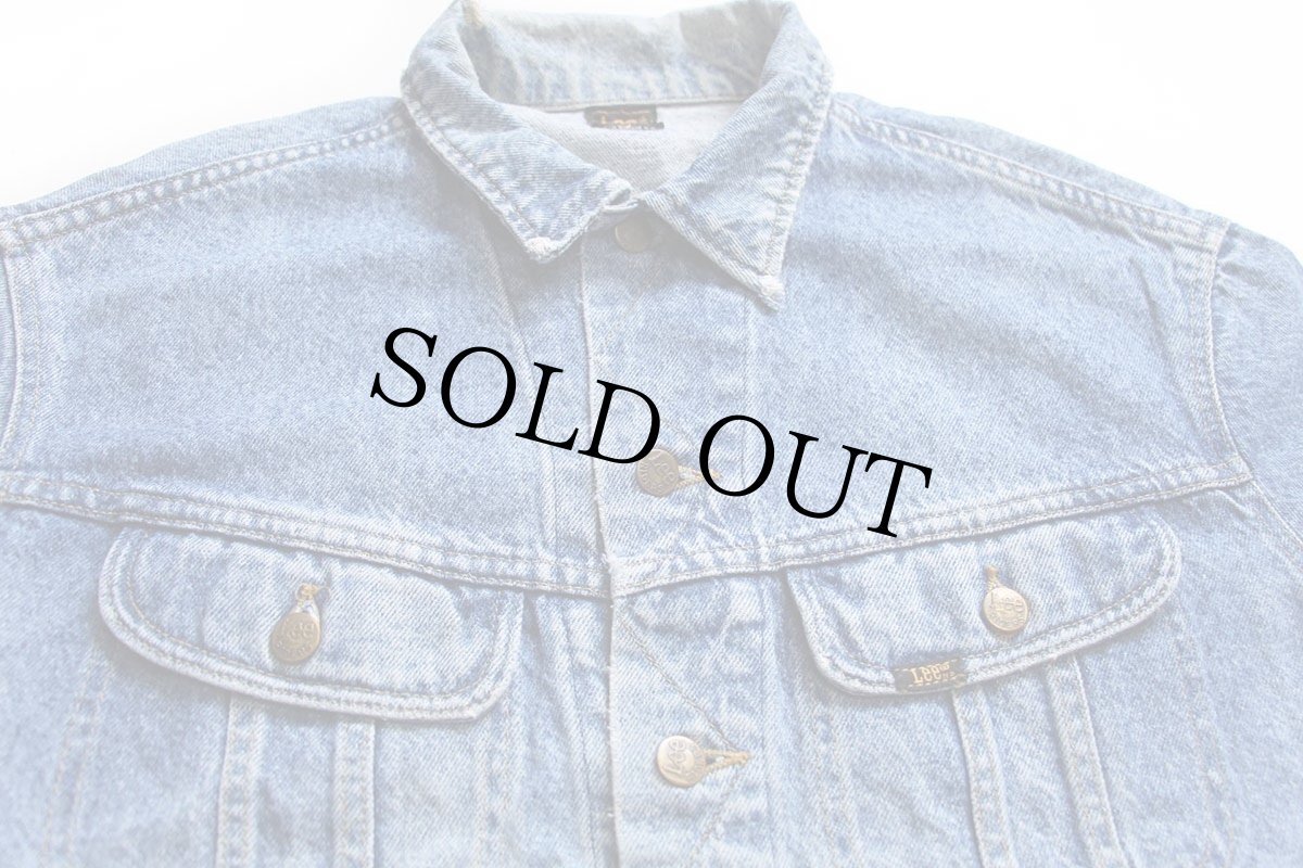 画像4: 90s Leeリー アート ハンドペイント デニムジャケット 4ポケット (4)