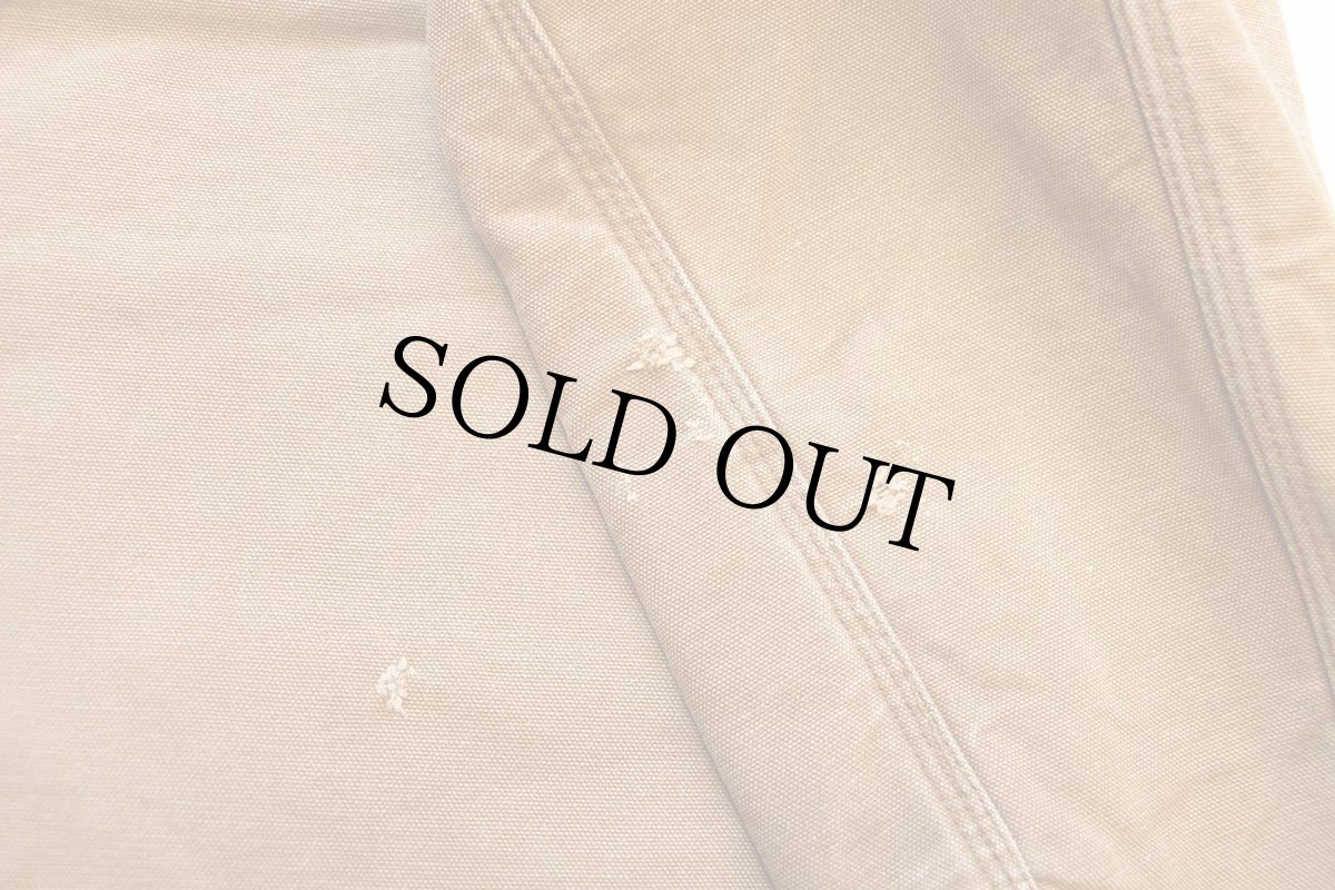 画像8: 80s carharttカーハート ブランケットライナー ダック地 チョアコート カバーオール 茶 (8)