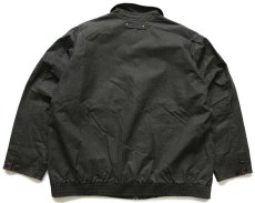 画像2: 00s L.L.Bean タータンチェック ウールライナー ワックスコットン ジャケット オリーブドラブ XXL★特大 (2)