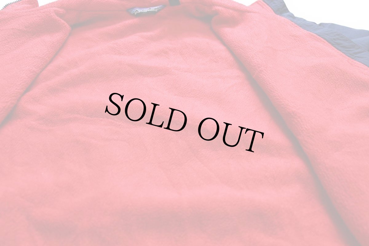 画像6: 80s USA製 patagoniaパタゴニア シェルドシンチラ フリースライナー ナイロンジャケット 紺 M (6)