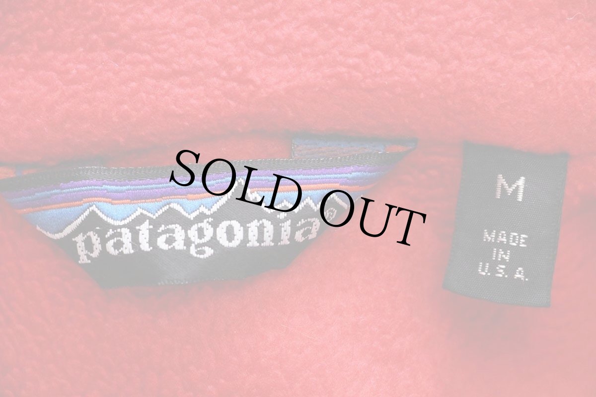 画像4: 80s USA製 patagoniaパタゴニア シェルドシンチラ フリースライナー ナイロンジャケット 紺 M (4)