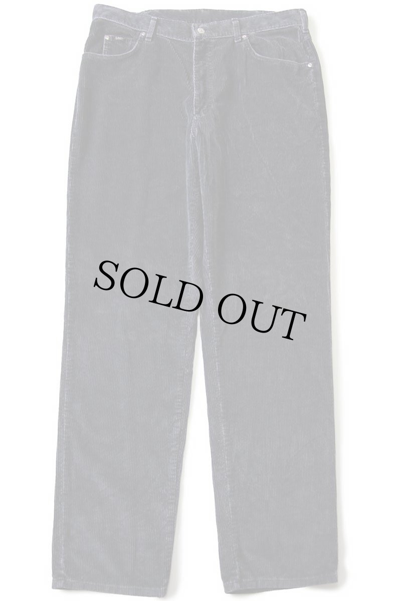 画像2: 80s USA製 Leeリー 205 太畝コーデュロイパンツ 濃紺 w38 L34 (2)