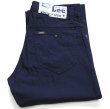 デッドストック☆80s Leeリー RANGER ZIP コットンポプリン パンツ 紺