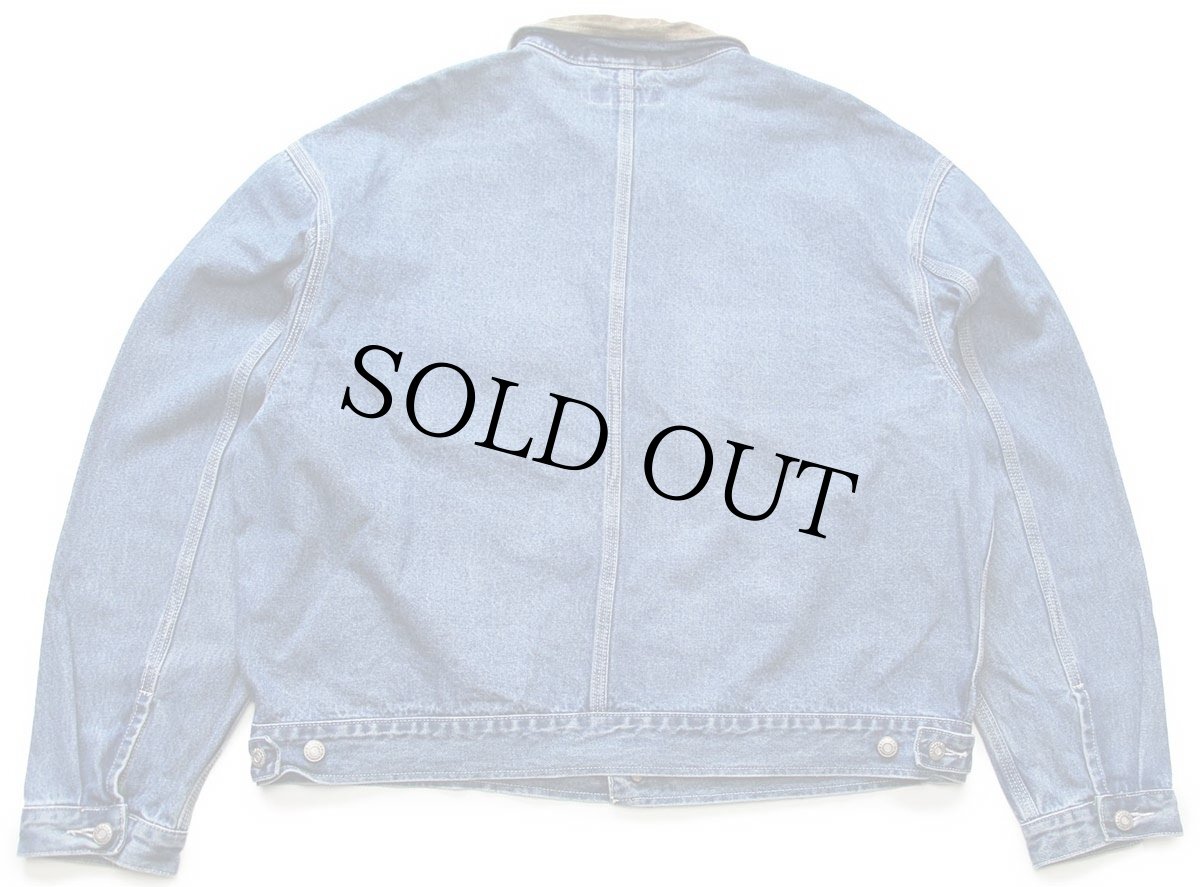 画像2: 00s BANANA REPUBLICバナナリパブリック デニム ワークジャケット 4ポケット XL (2)