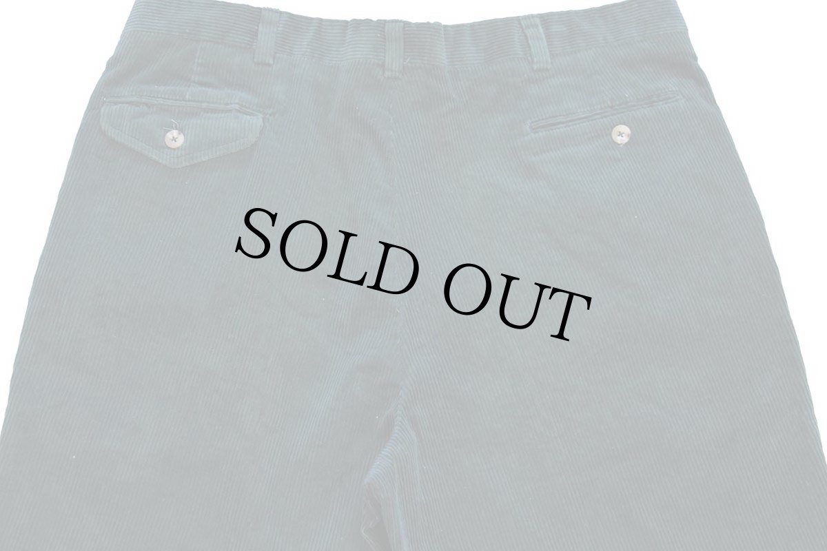 画像5: 00s EddieBauerエディーバウアー ツータック 太畝 コーデュロイパンツ 深緑 w38★スラックス (5)