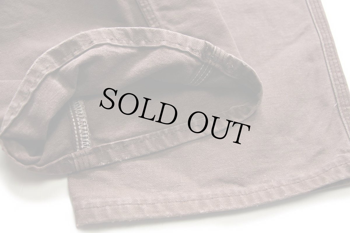 画像9: 00s メキシコ製 carharttカーハート ペンキ飛び ダック地 ペインターパンツ チェスナットブラウン フェード w36 L32 (9)