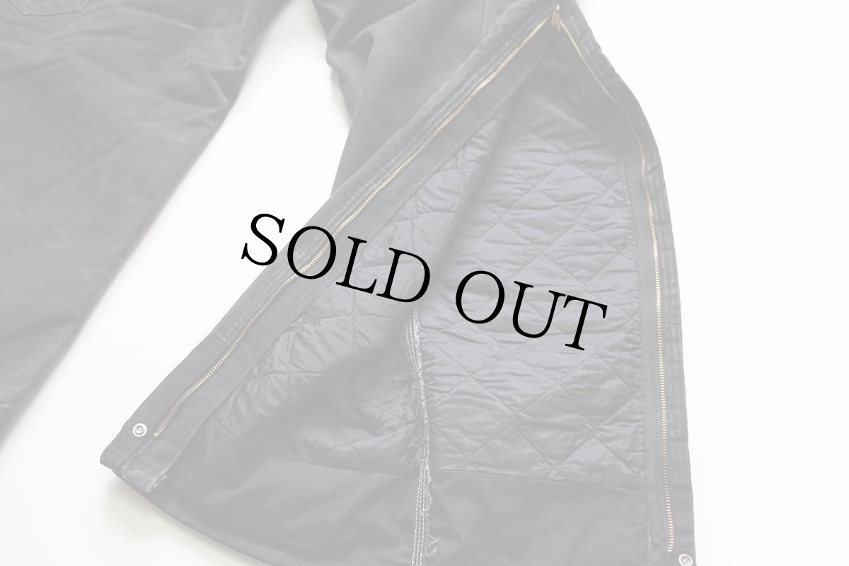 画像9: 00s メキシコ製 carharttカーハート キルティングライナー ダブルニー ダック地 ペインターパンツ 黒 w38 L30 (9)