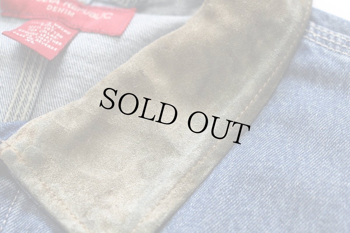 画像6: 00s BANANA REPUBLICバナナリパブリック デニム ワークジャケット 4ポケット XL (6)