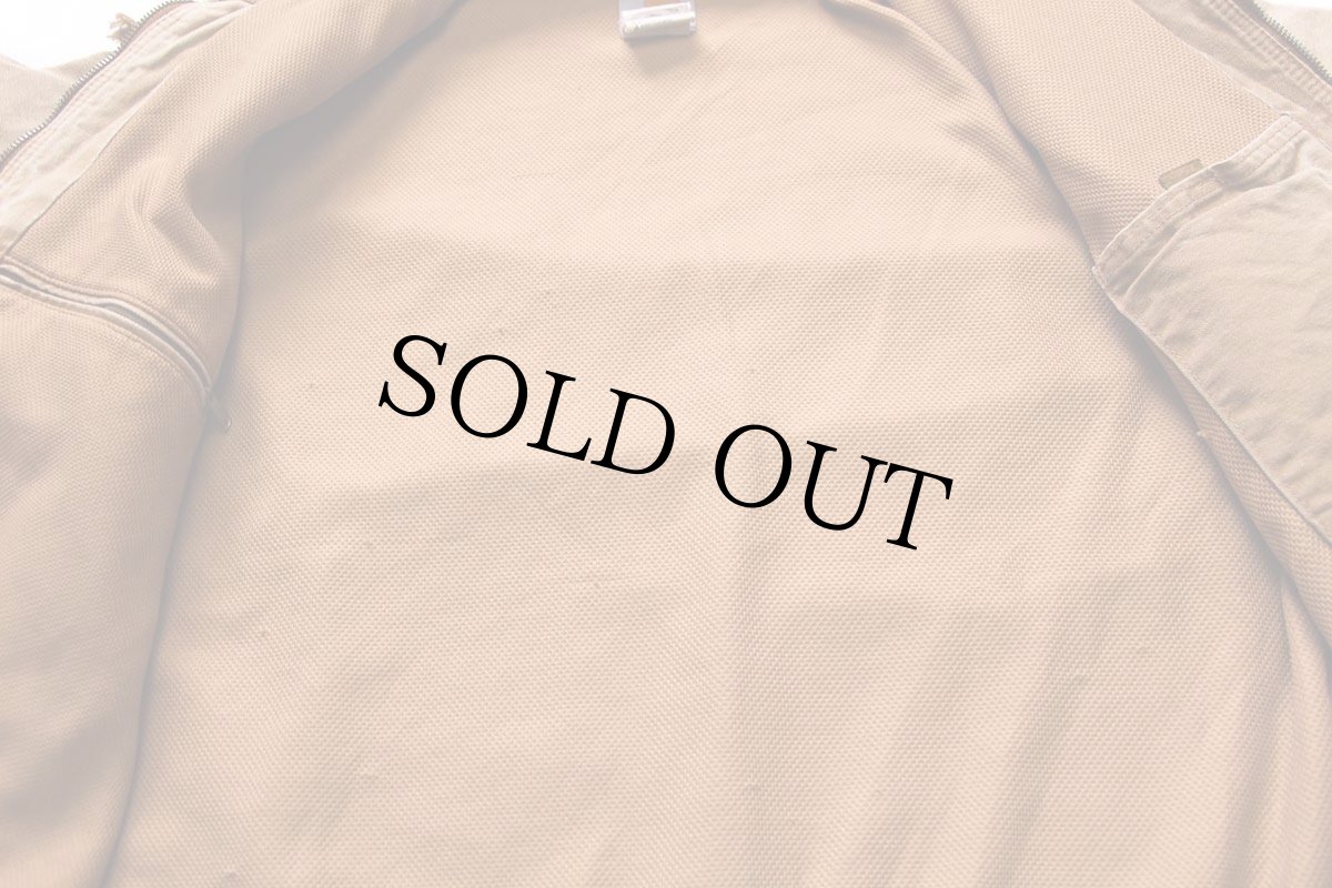 画像5: 00s メキシコ製 carharttカーハート 裏サーマル ダック地 アクティブジャケット パーカー 茶 フェード M★B (5)