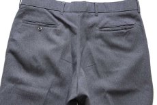 画像5: 80s Levi'sリーバイス ACTION SLACKS スラックス ポリエステルパンツ グレー w34★スタプレ (5)