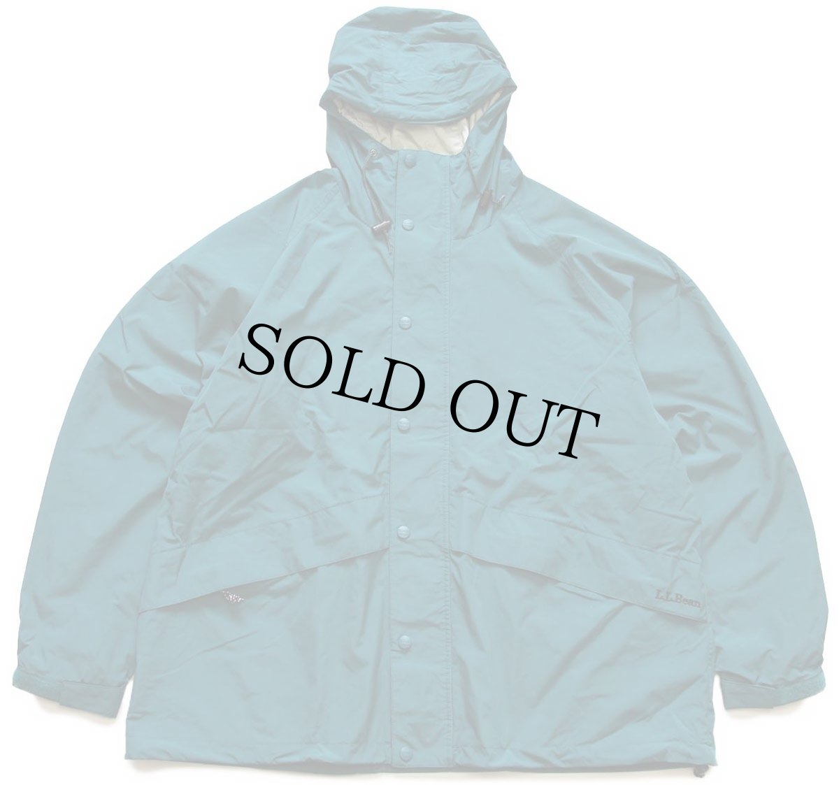 画像1: 90s L.L.Bean STOWAWAY GORE-TEXゴアテックス ナイロン マウンテンパーカー 緑 XL (1)