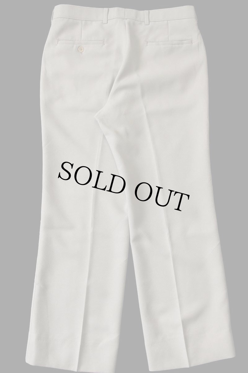 画像3: 80s USA製 Levi'sリーバイス ACTION SLACKS スラックス ポリエステルパンツ ベージュ w33★スタプレ (3)