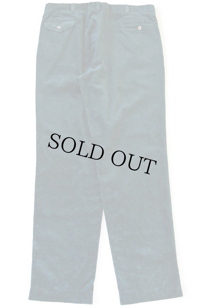 画像3: 00s EddieBauerエディーバウアー ツータック 太畝 コーデュロイパンツ 深緑 w38★スラックス (3)