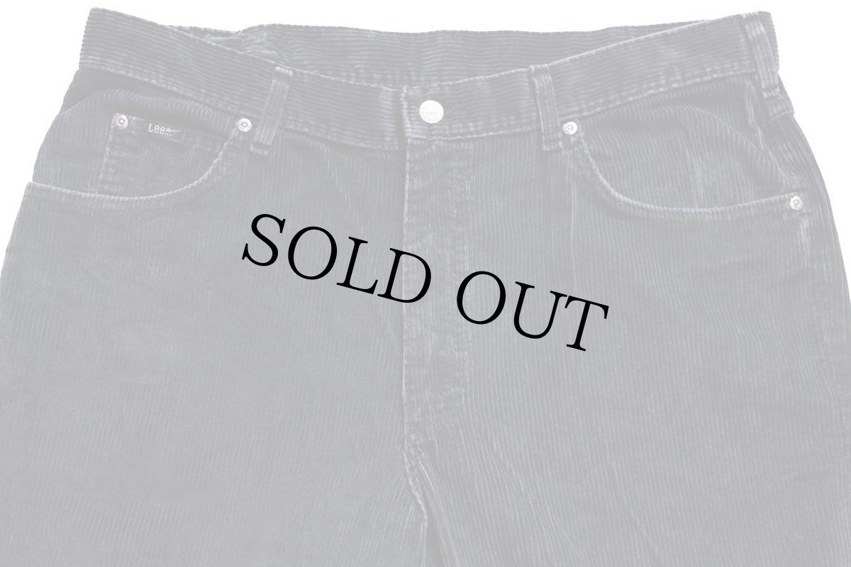 画像4: 80s USA製 Leeリー 205 太畝コーデュロイパンツ 濃紺 w38 L34 (4)