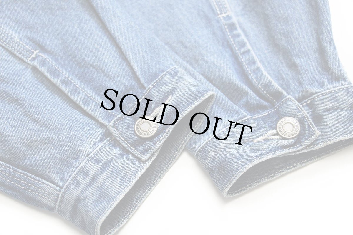 画像5: 00s BANANA REPUBLICバナナリパブリック デニム ワークジャケット 4ポケット XL (5)