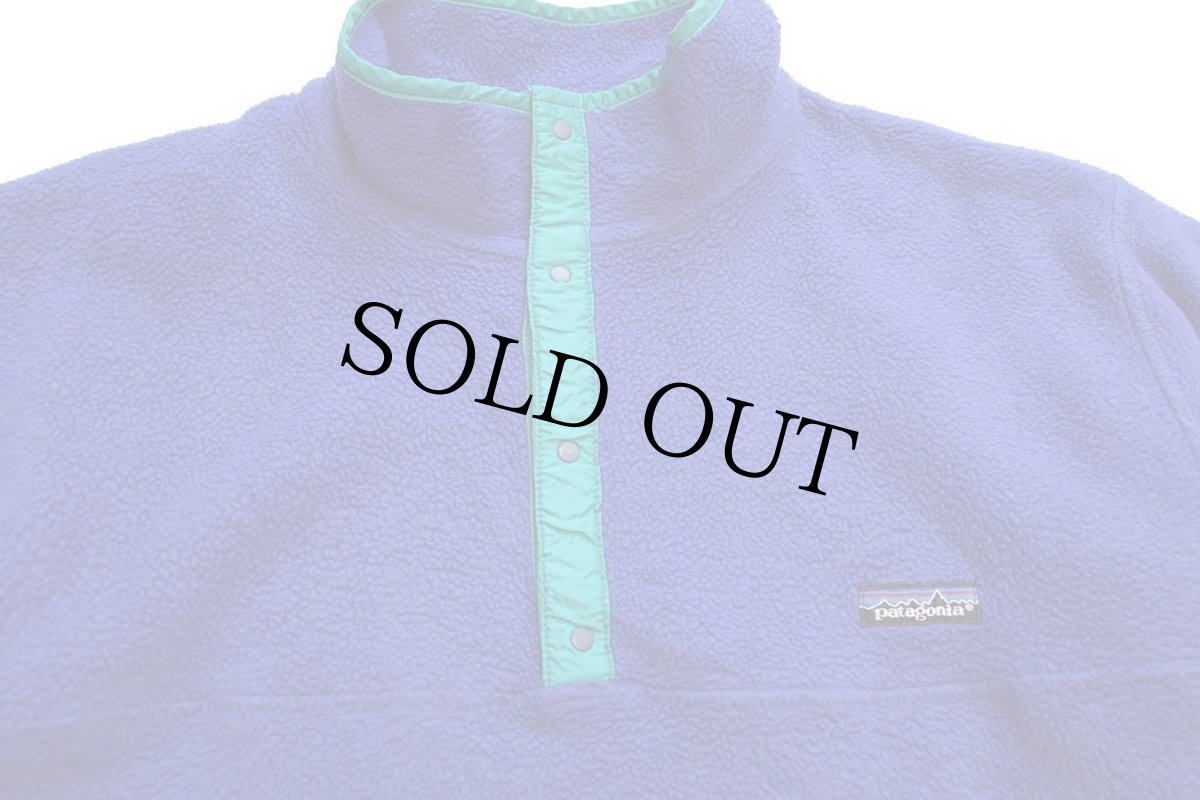 画像3: 80s patagoniaパタゴニア フリース スナップT 青紫 XL (3)