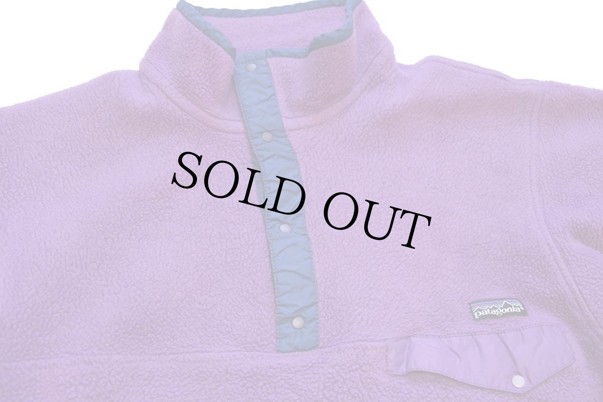 画像3: 90s patagoniaパタゴニア フリース スナップT 紫 (3)