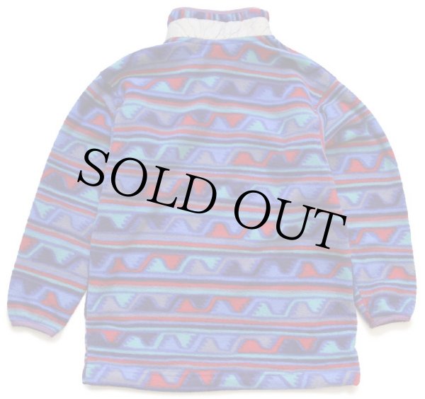 00s USA製 patagoniaパタゴニア 総柄 ハーフジップ プルオーバー