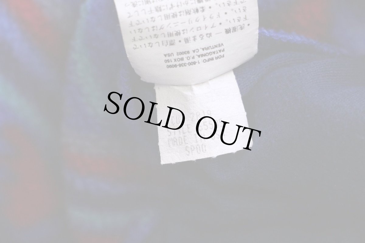 画像5: 00s USA製 patagoniaパタゴニア 総柄 ハーフジップ プルオーバー フリース KIDS M (5)