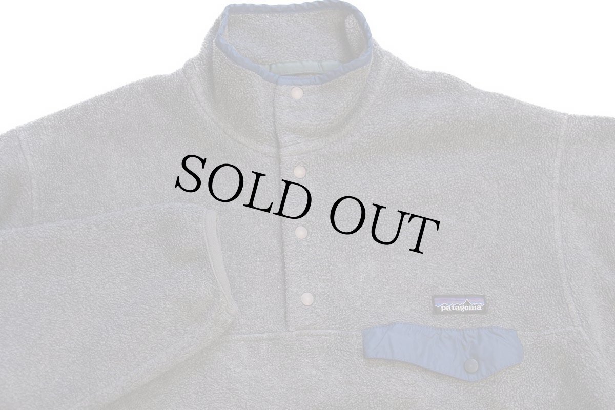 画像3: 90s ポルトガル製 patagoniaパタゴニア フリース スナップT グレー (3)