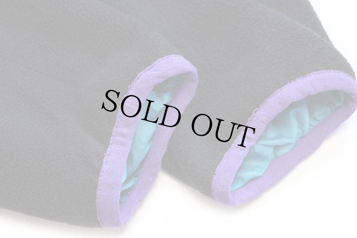 画像5: 80s USA製 patagoniaパタゴニア ナイロンライナー ハーフジップ プルオーバー フリース 黒 12 (5)