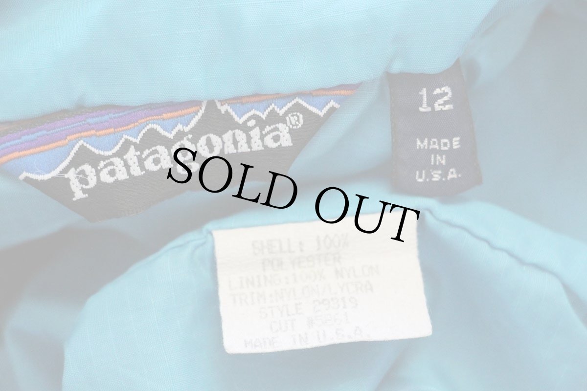 画像4: 80s USA製 patagoniaパタゴニア ナイロンライナー ハーフジップ プルオーバー フリース 黒 12 (4)