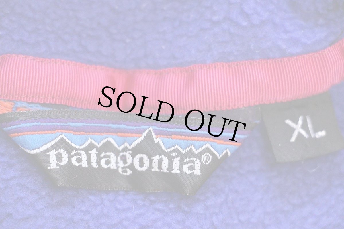 画像4: 80s patagoniaパタゴニア フリース スナップT 青紫 XL (4)