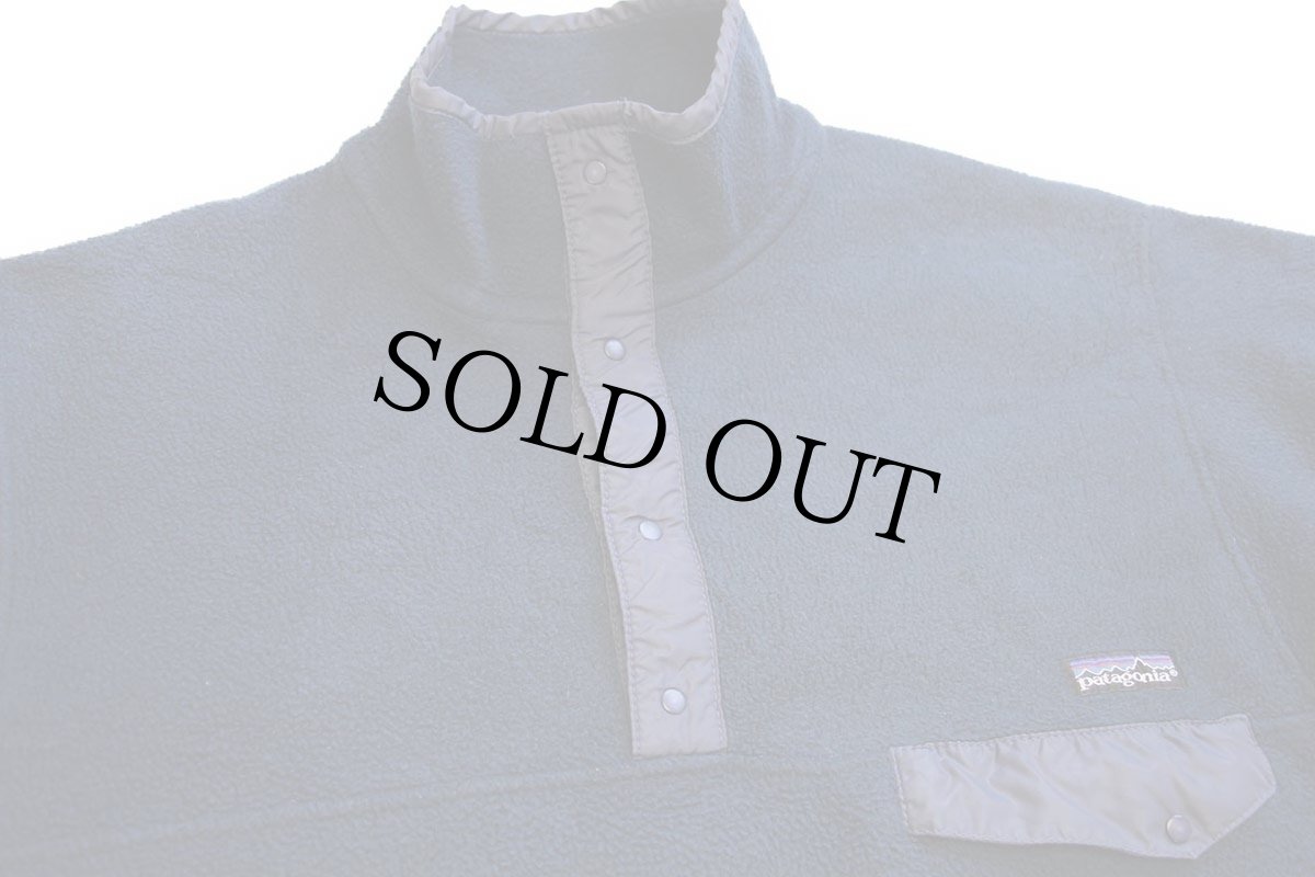 画像3: 90s patagoniaパタゴニア フリース スナップT 紺 S (3)