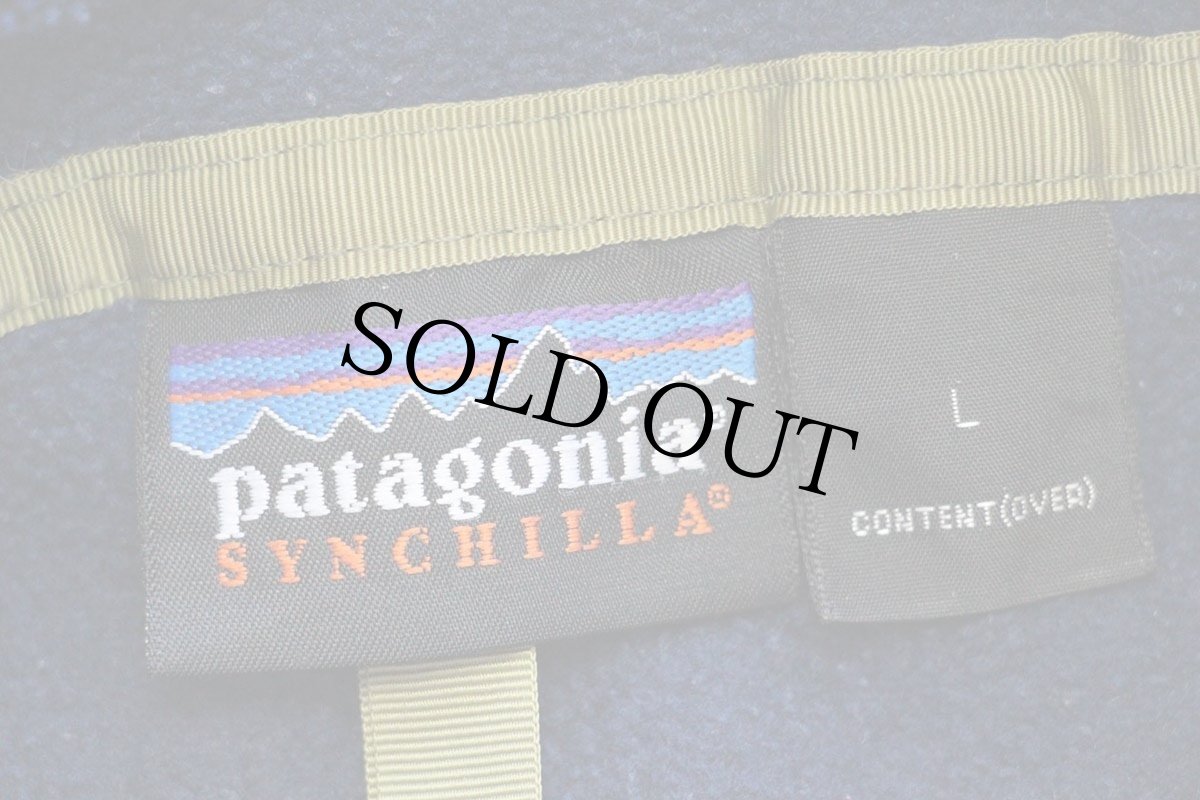 画像4: 90s patagoniaパタゴニア シンチラ フリース スナップT 紺 L (4)