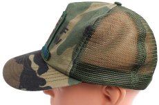 画像2: 80s USA製 VERMONT The Green Mountain Boys パッチ付き ウッドランドカモ メッシュキャップ (2)