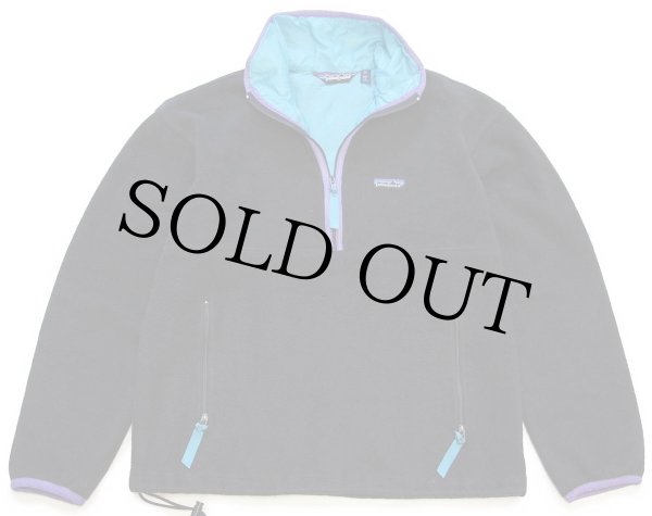 80s USA製 patagoniaパタゴニア ナイロンライナー ハーフジップ プル
