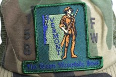 画像5: 80s USA製 VERMONT The Green Mountain Boys パッチ付き ウッドランドカモ メッシュキャップ (5)