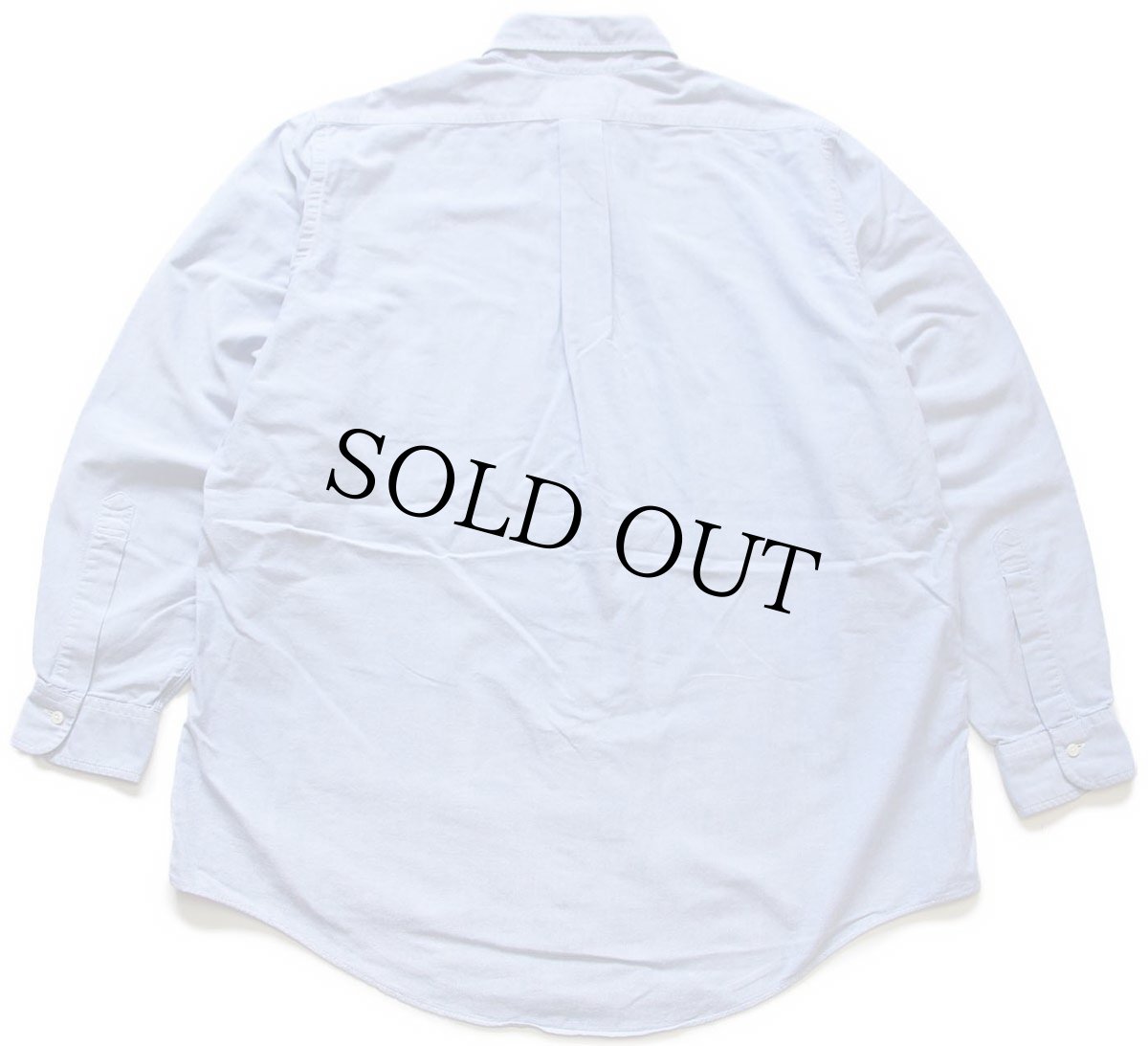 画像2: 00s USA製 Brooks Brothersブルックスブラザーズ 無地 ボタンダウン オックスフォード スーピマ コットンシャツ サックス 16.5 (2)