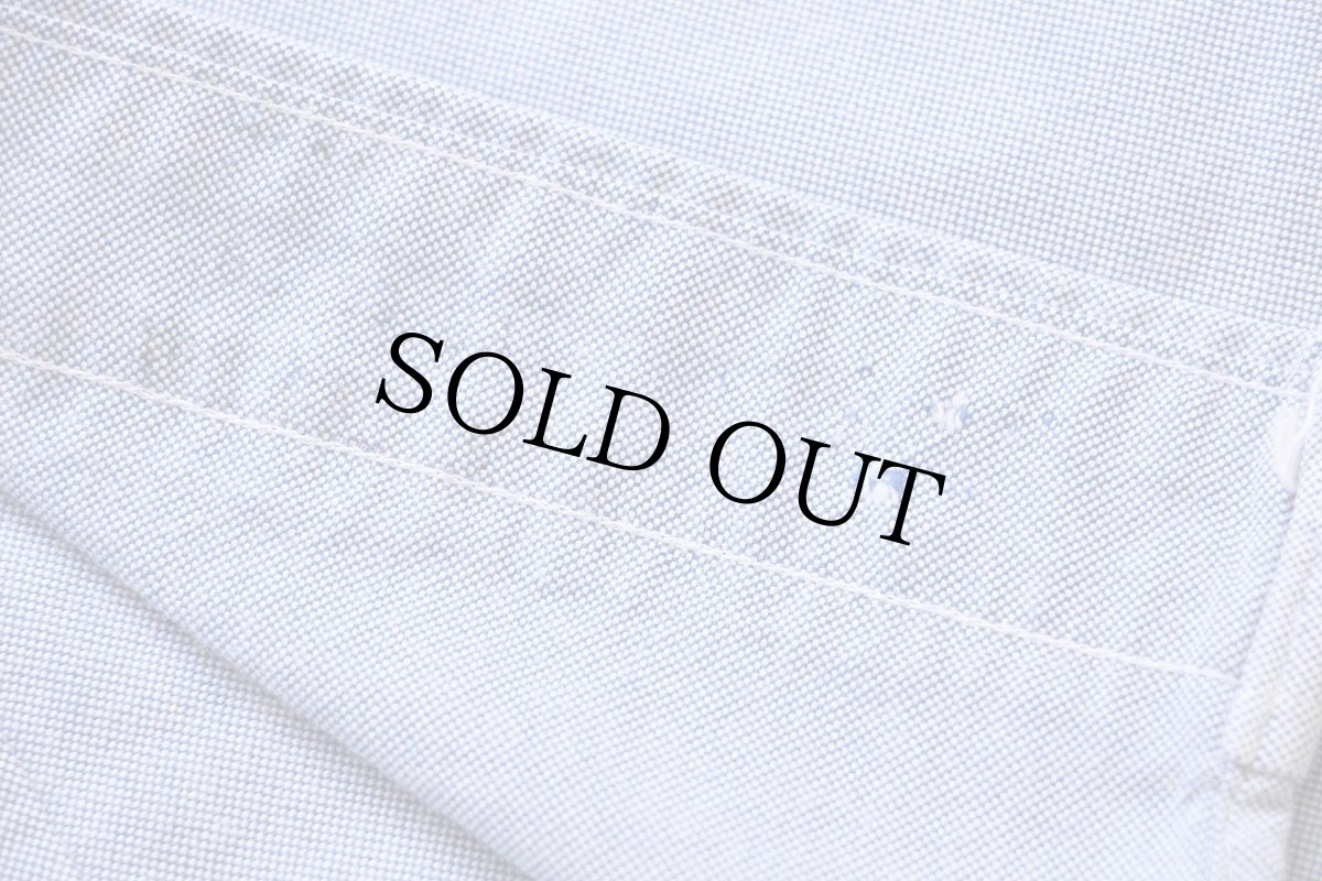 画像7: 00s USA製 Brooks Brothersブルックスブラザーズ 無地 ボタンダウン オックスフォード スーピマ コットンシャツ サックス 16.5 (7)