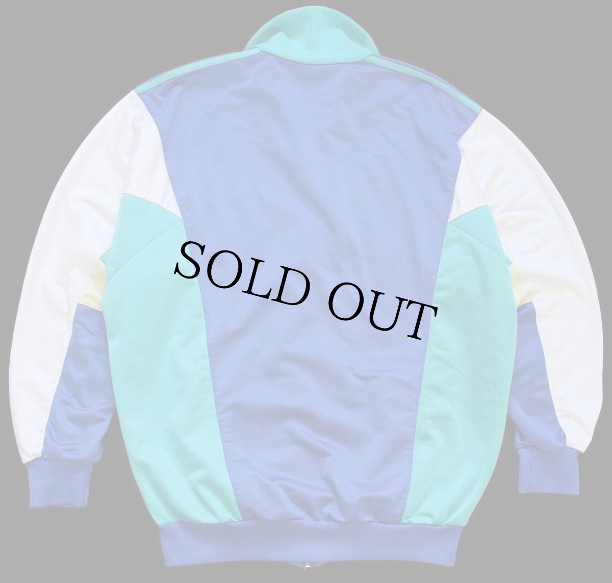 画像2: 90s adidasアディダス トレフォイル ロゴ刺繍 マルチカラー ハイネック ドルマンスリーブ トラックジャケット★ジャージ (2)