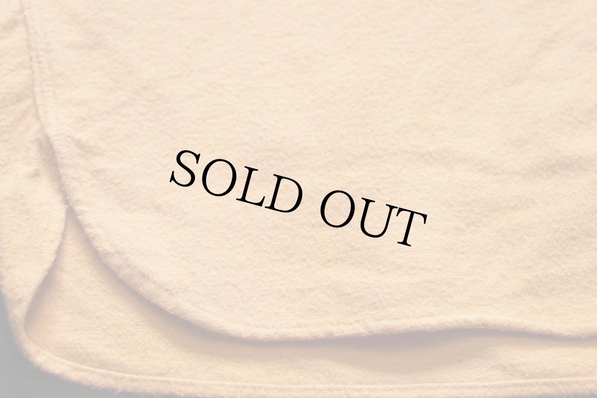 画像6: 70s L.L.Bean 筆記体タグ 無地 コットン シャモアクロスシャツ 薄オレンジ 15 (6)