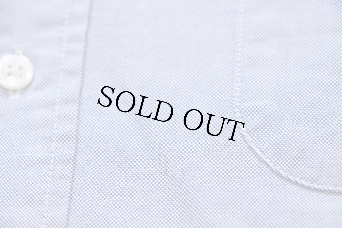 画像6: 00s USA製 Brooks Brothersブルックスブラザーズ 無地 ボタンダウン オックスフォード スーピマ コットンシャツ サックス 16.5 (6)