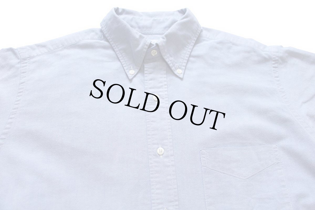 画像3: 00s USA製 Brooks Brothersブルックスブラザーズ 無地 ボタンダウン オックスフォード スーピマ コットンシャツ サックス 16.5 (3)