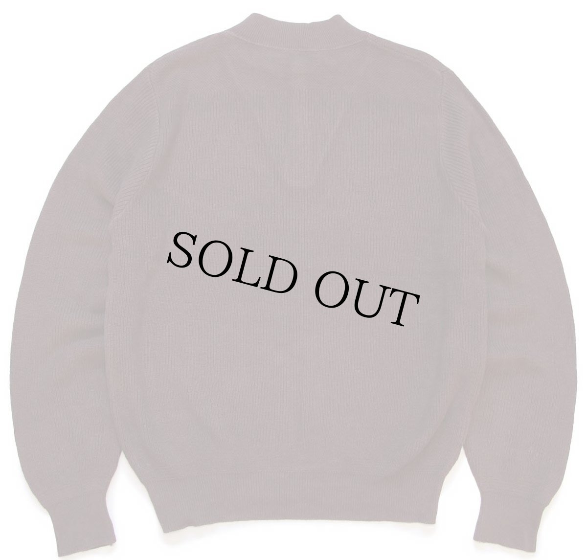 画像2: 80s USA製 LANDS'ENDランズエンド 5ボタン ヘンリーネック コットンニット セーター 焦げ茶 L-T (2)