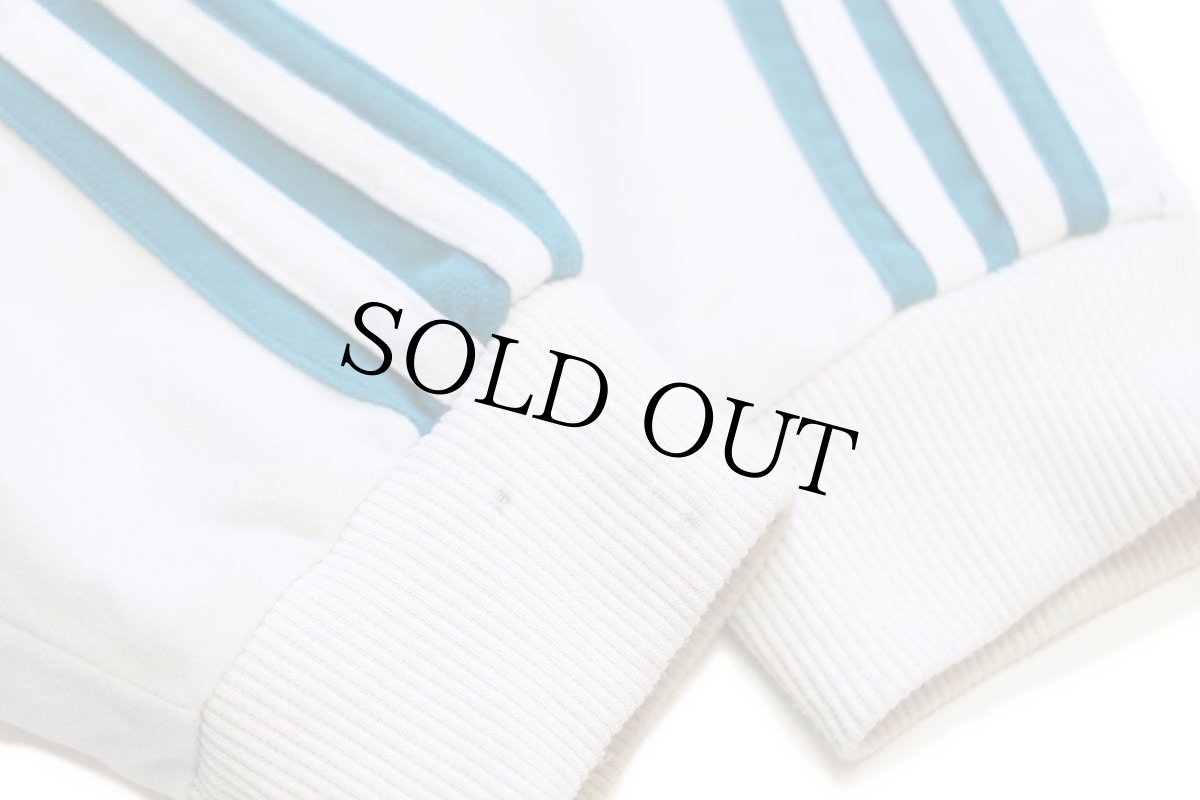 画像6: 90s adidasアディダス トレフォイル マルチカラー 切り替え ハイネック ベロア トラックジャケット M★ジャージ (6)