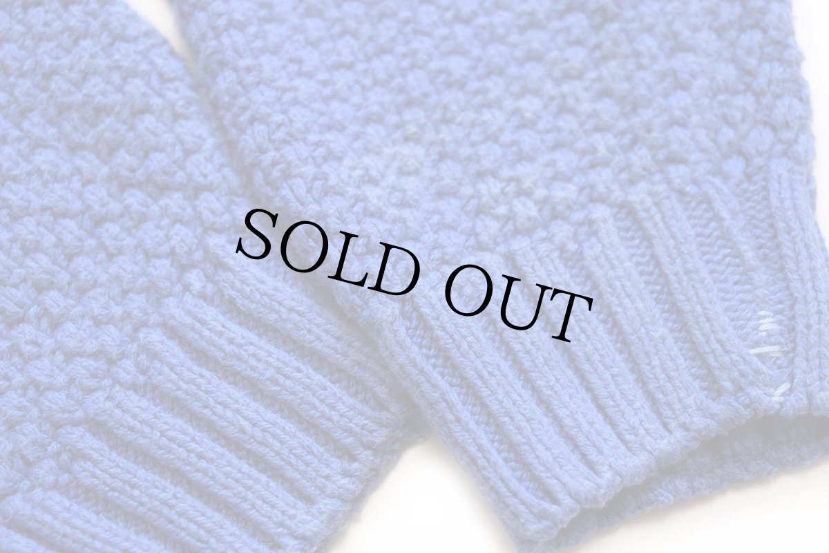 画像6: 90s USA製 DOCKERSドッカーズ ロールネック ケーブル編み コットンニット セーター ブルー M★Levi'sリーバイス (6)