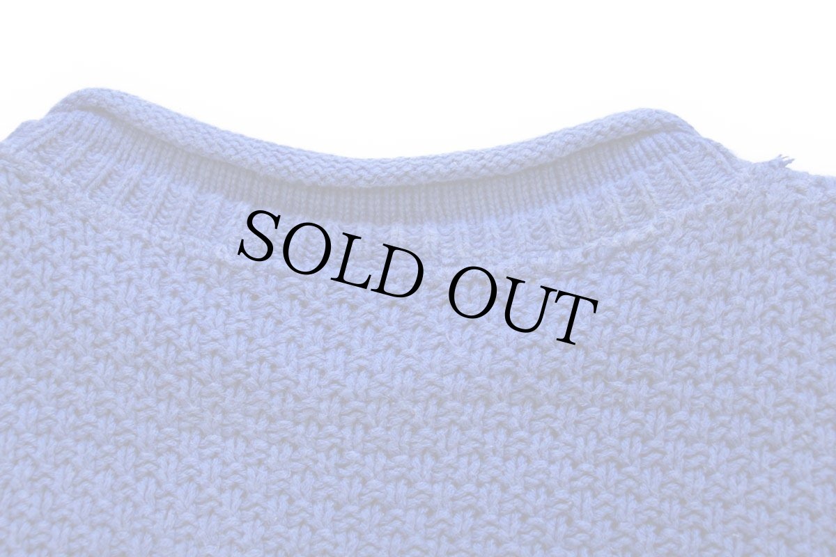 画像5: 90s USA製 DOCKERSドッカーズ ロールネック ケーブル編み コットンニット セーター ブルー M★Levi'sリーバイス (5)