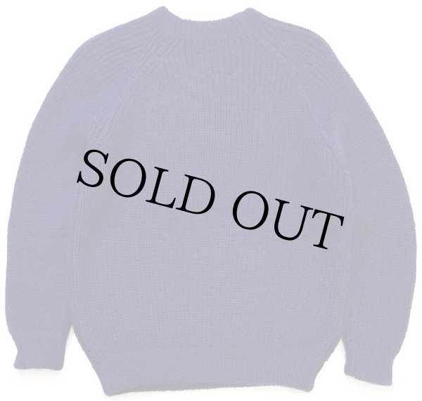 ビンテージ イタリア製 UNKNOWN 無地 ローゲージ ウールニット