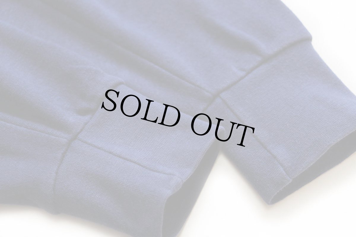 画像6: 80s USA製 REI 無地 タートルネック コットン 長袖Tシャツ 紺 XL (6)