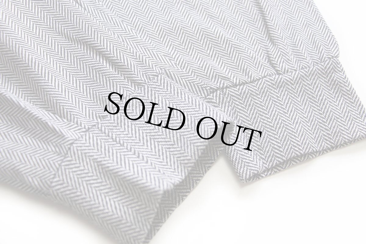 画像6: 90s USA製 LANDS'ENDランズエンド タートルネック ヘリンボーン コットン 長袖Tシャツ XL (6)