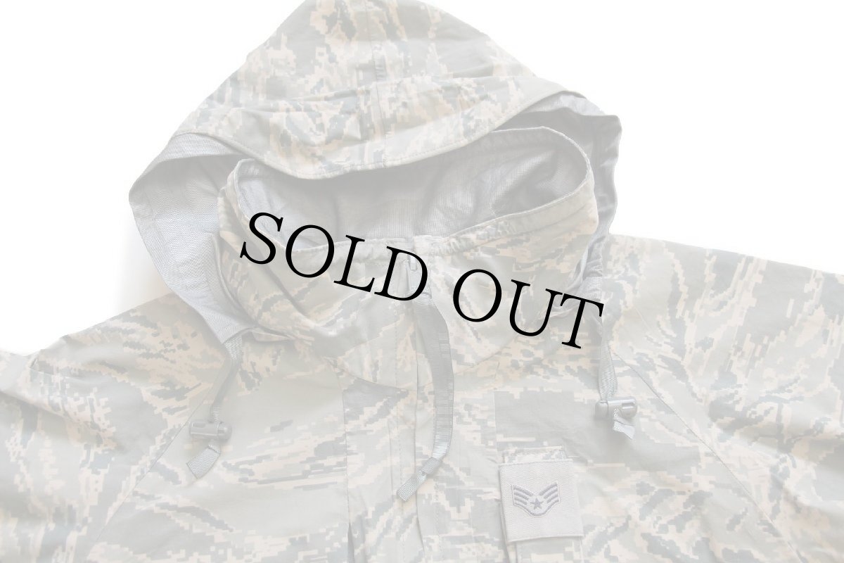 画像3: 00s 米軍 USAF APECS ABU デジタル タイガーカモ GORE-TEXゴアテックスパーカー M-R (3)